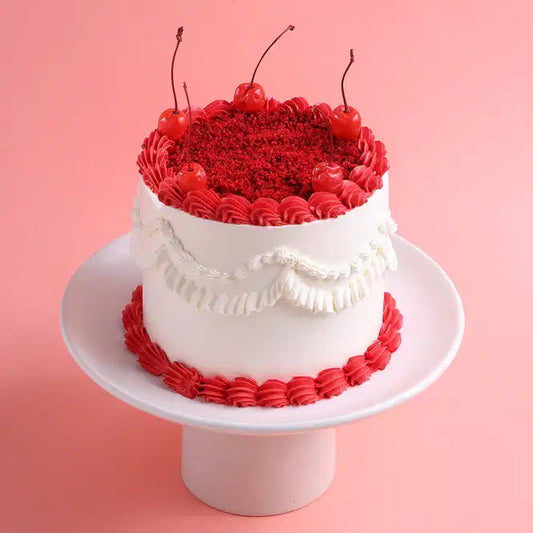 Cherries N Cheers Red Velvet 1 Kg Cake