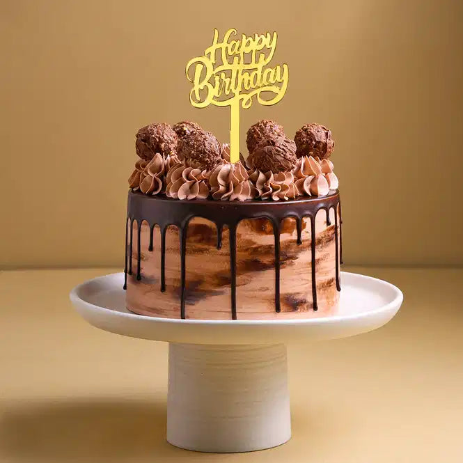 Choco Ferrero Birthday Drip Cake