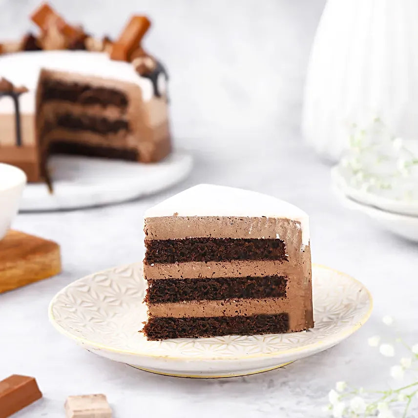 Chocolate Trio Eggless Cake