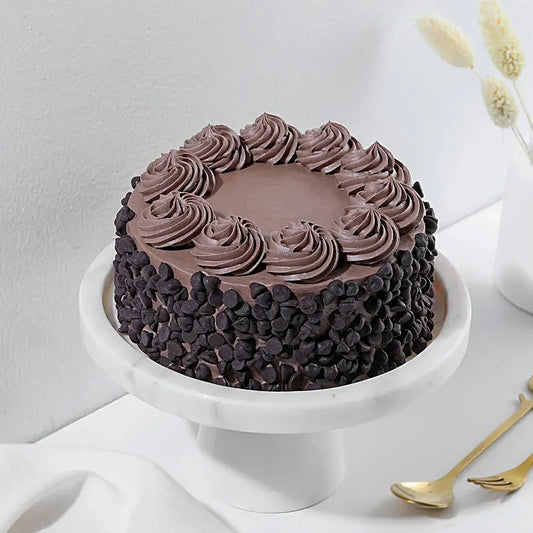 Classic Choco Chip Eggless  Cake