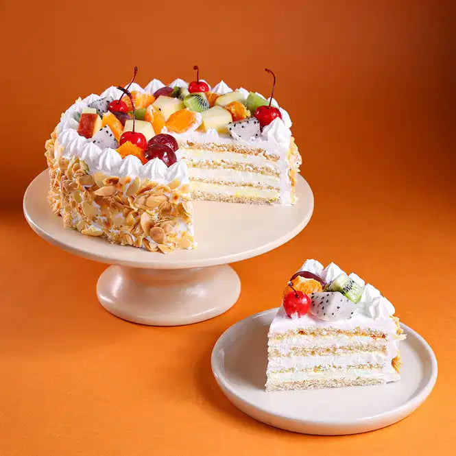 Tropical Fruit n Almond Cake