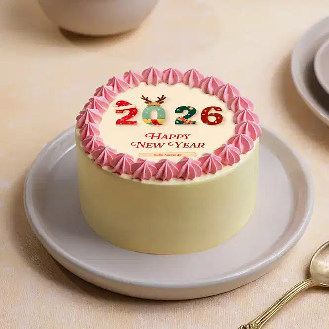 Happy New Year Festive Cake
