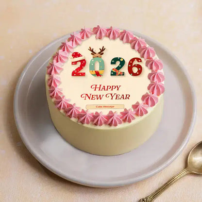 Happy New Year Festive Cake