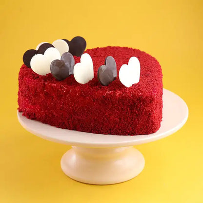 Red Velvet Heart Shape Cake