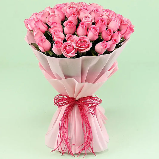 Poetic Pink Roses Bouquet