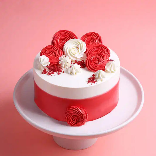 Rosette Love Red Velvet Cake