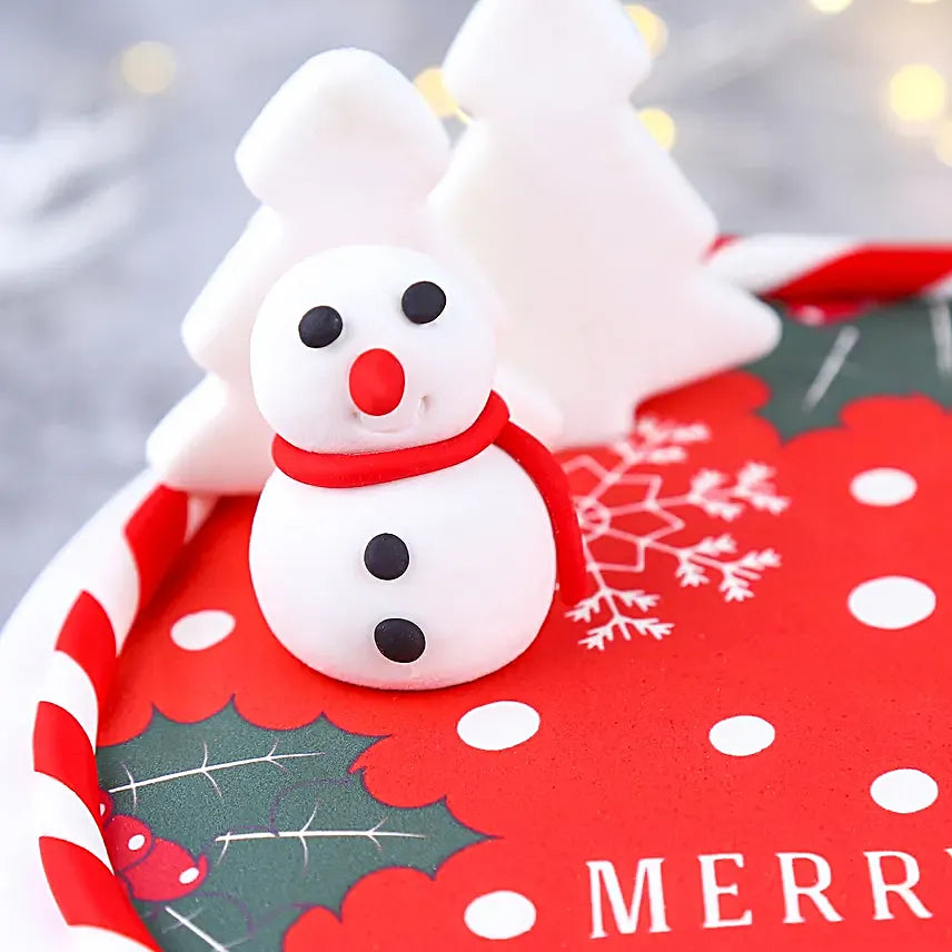 Snowy Christmas Chocolate Cake- 1Kg
