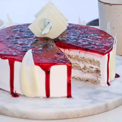 Blueberry Delight Drip Cake