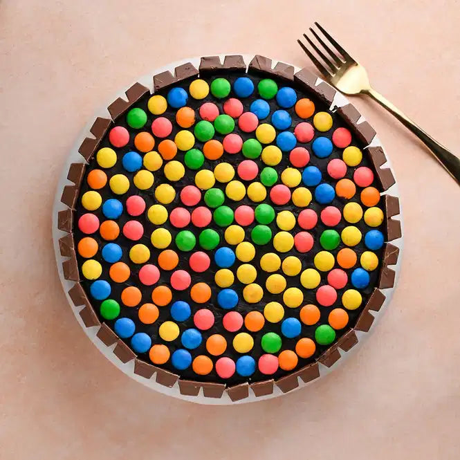 Gems & KitKat Chocolate Truffle Cake