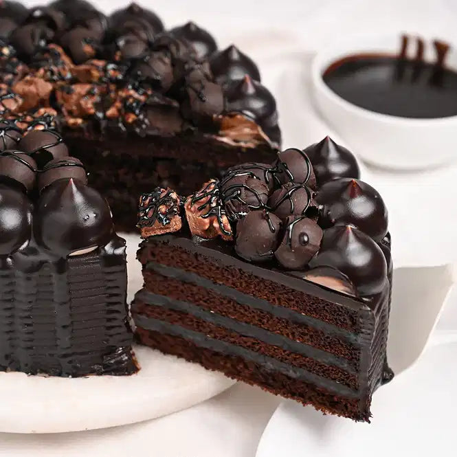 Chocolate Loaded Glazed Cake