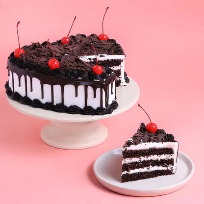 Heart Shape Chocolate Vanilla Cream Cake