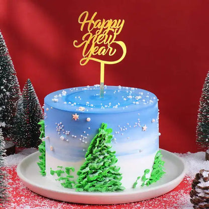 Starry Night New Year Cake