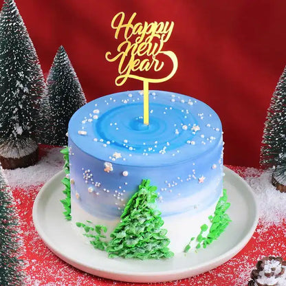 Starry Night New Year Cake