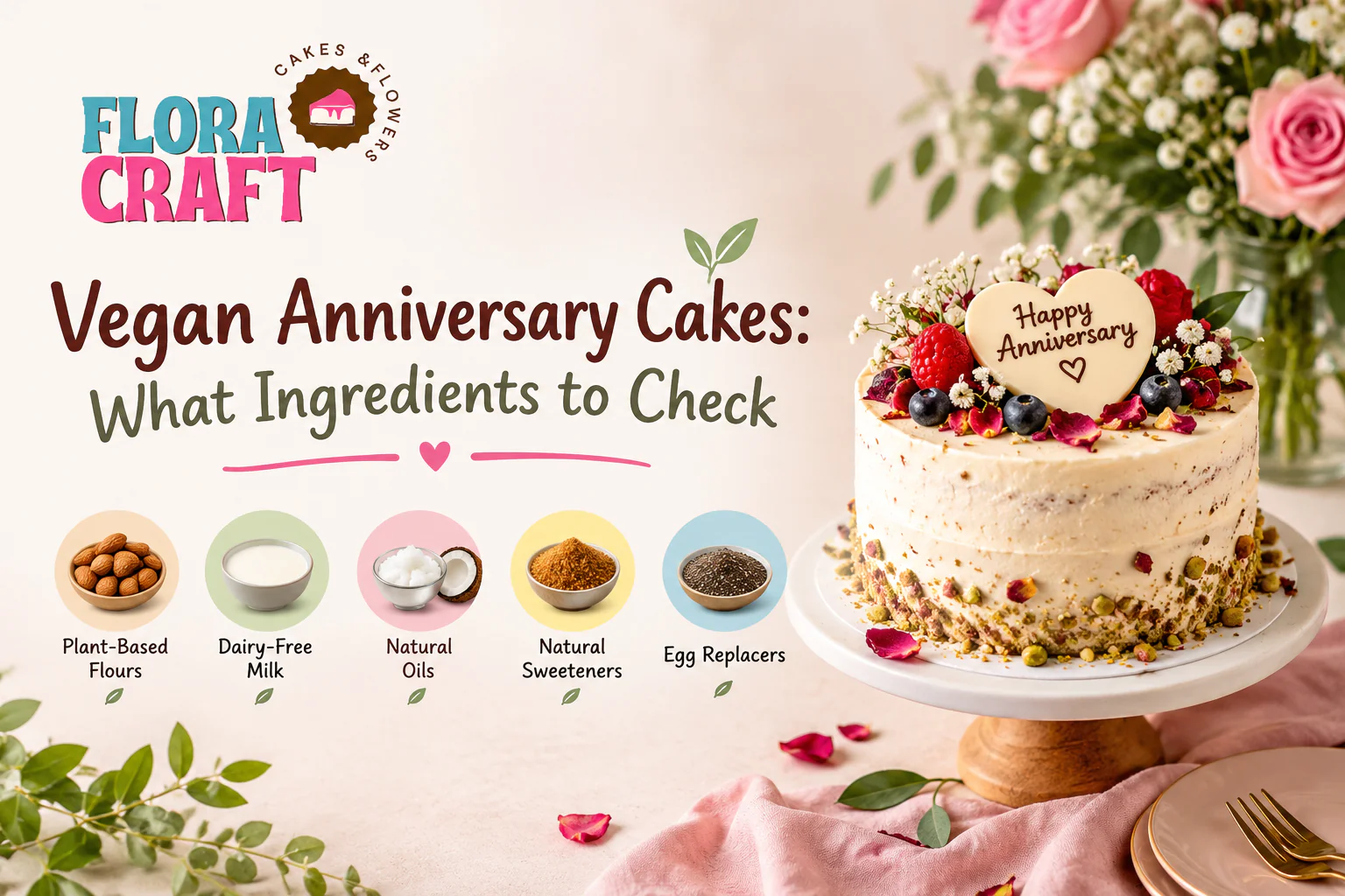 Vegan Anniversary Cakes: What Ingredients to Check