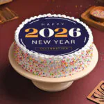 Yum Poster New Year Cake